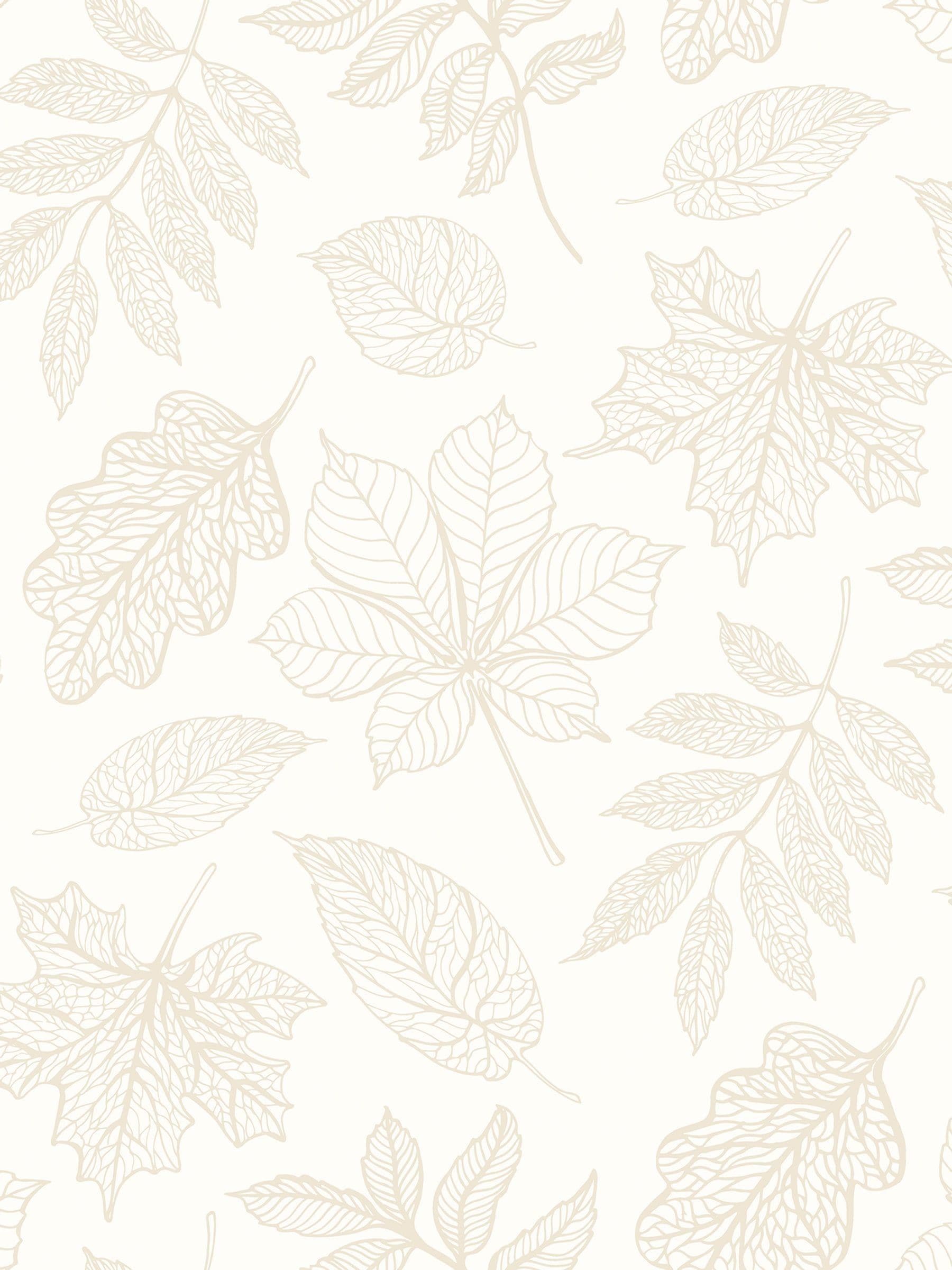 Hoopla Walls Dusty Sage Leaf Silhouette Wallpaper Sample (A4)