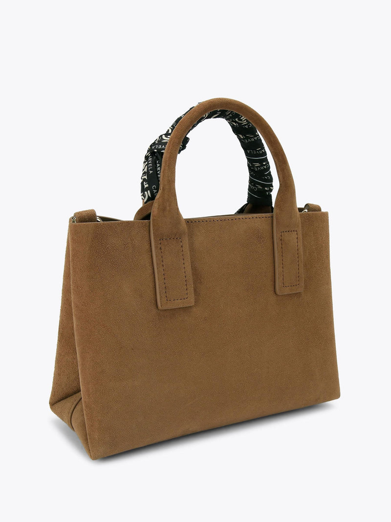 Carvela brown suede Nina Mini Tote Bag (British brand)