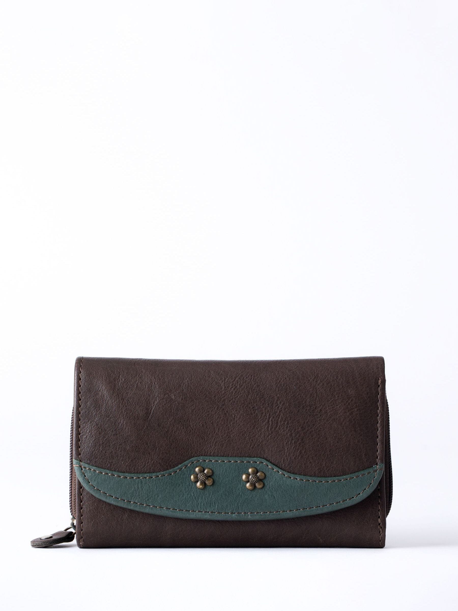 Lakeland Leather Brown Hartsop Flapover Purse, UK version