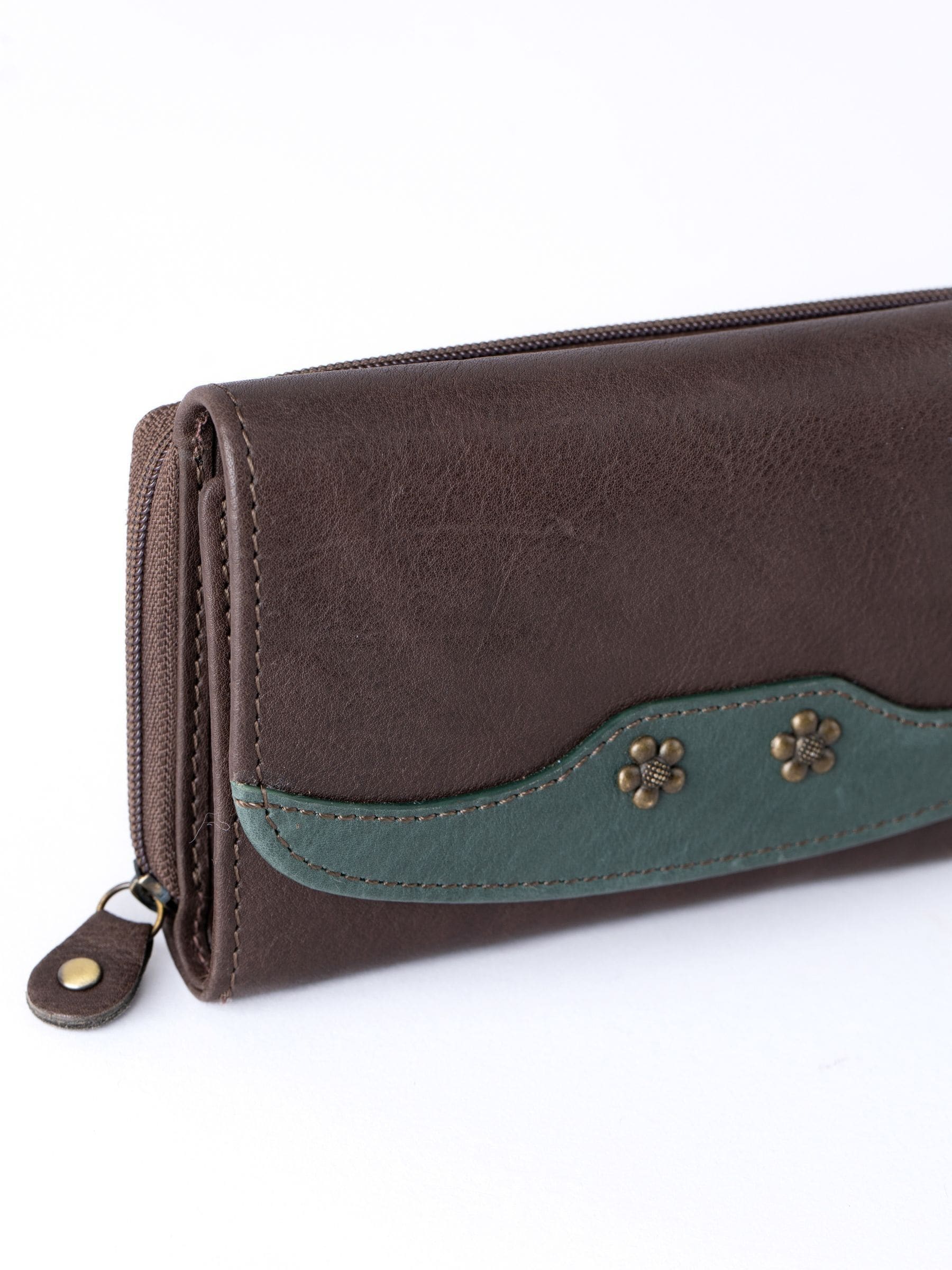 Lakeland Leather Brown Hartsop Flapover Purse, UK version