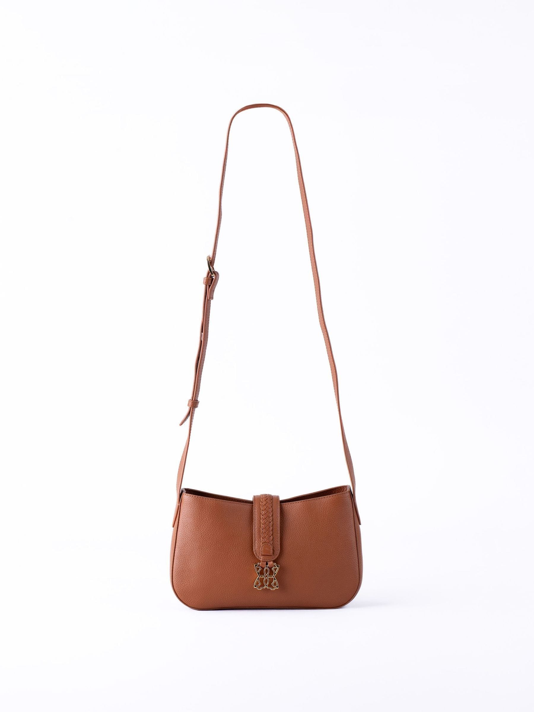 Lakeland Leather brown cross-body bag, imported from the UK