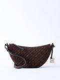Lakeland Leather Brown Mirehouse Suede Sling Bag