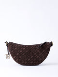 Lakeland Leather Brown Mirehouse Suede Sling Bag