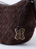 Lakeland Leather Brown Mirehouse Suede Sling Bag