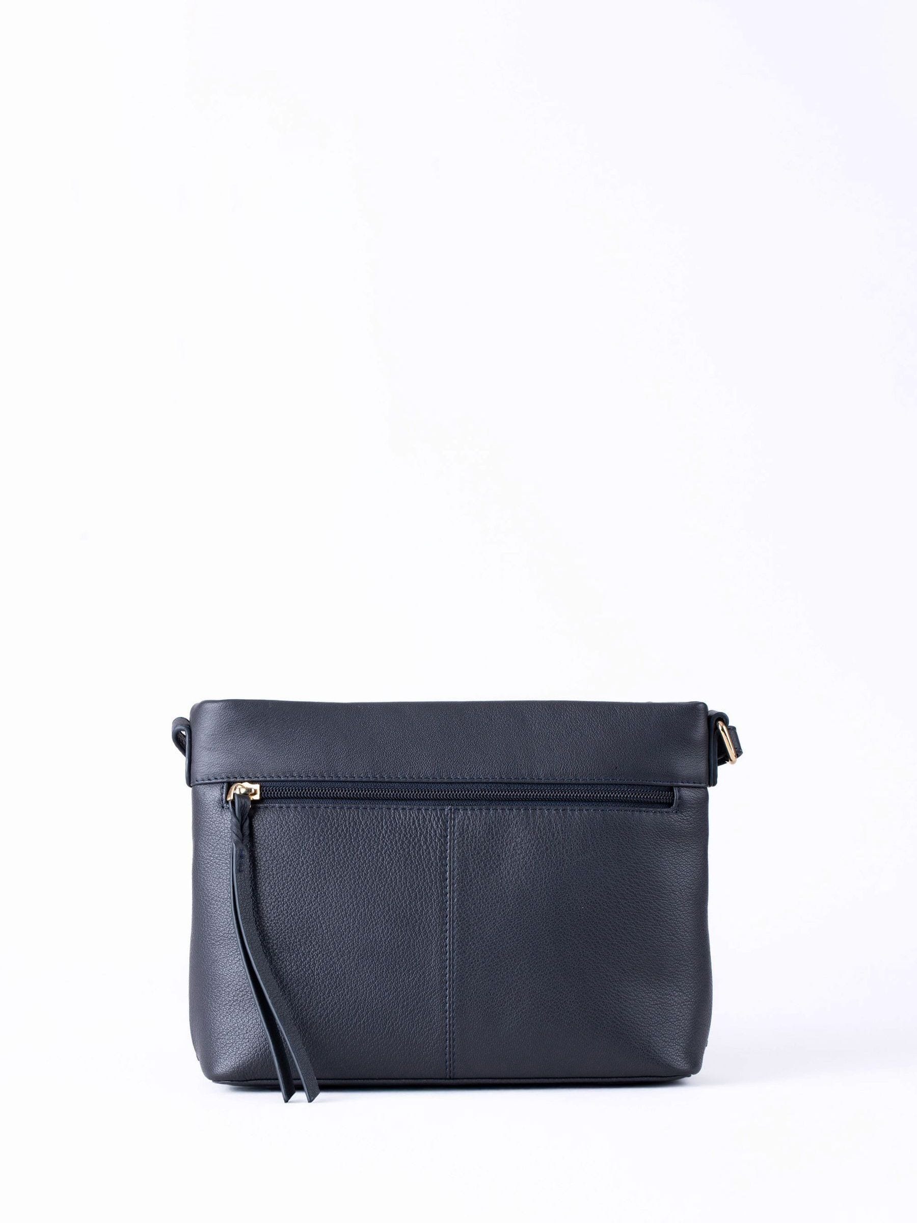 Lakeland Leather blue Wasdale cross body bag - British product