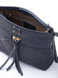 Lakeland Leather blue Wasdale cross body bag - British product