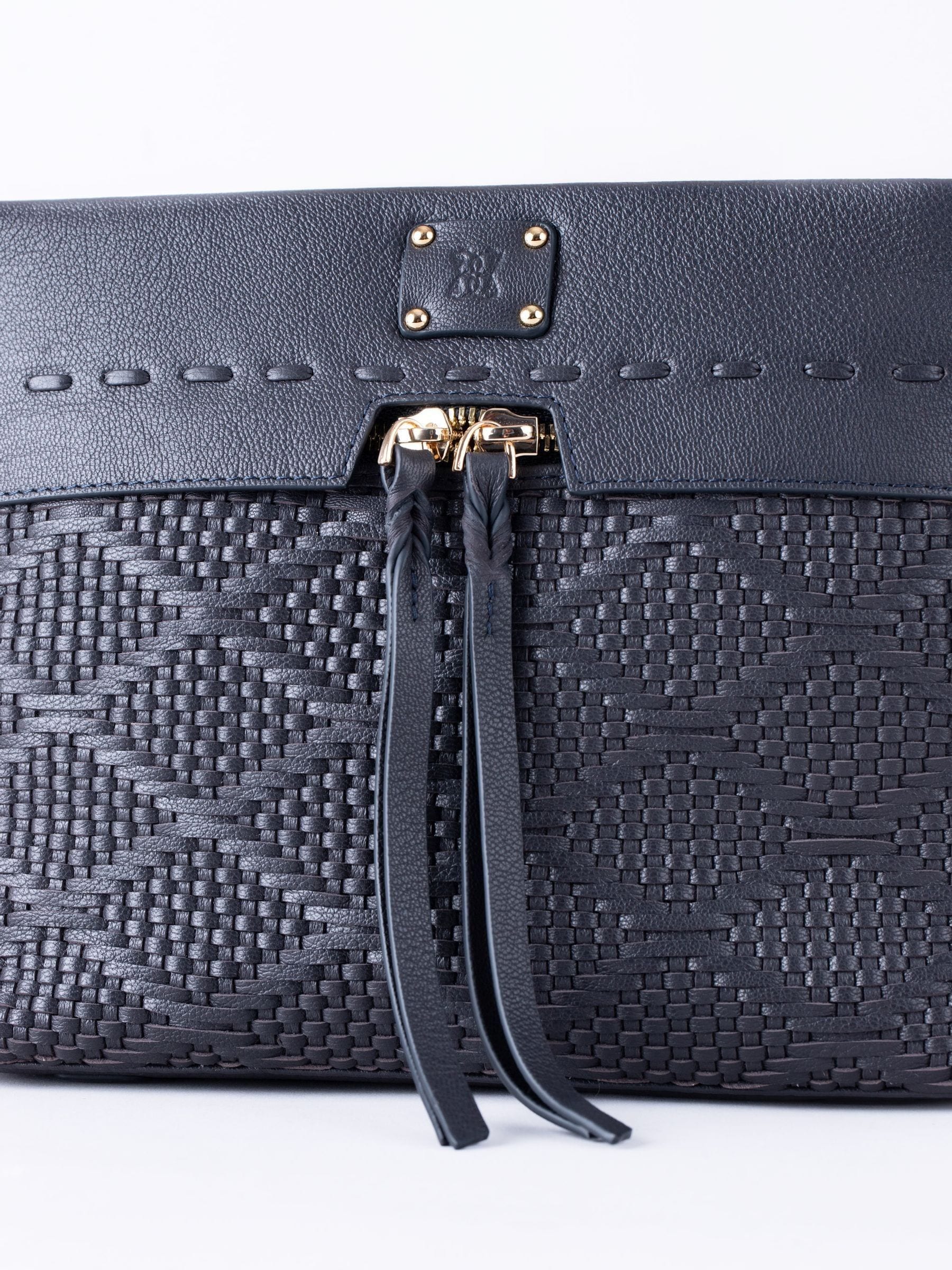 Lakeland Leather blue Wasdale cross body bag - British product