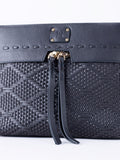 Lakeland Leather blue Wasdale cross body bag - British product