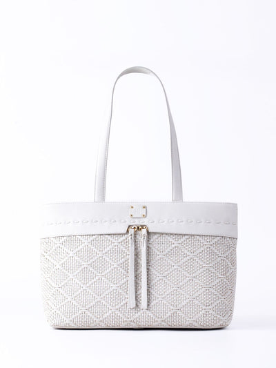 Next Lakeland Leather White Wasdale Tote Bag- Buy online at McGrocer
