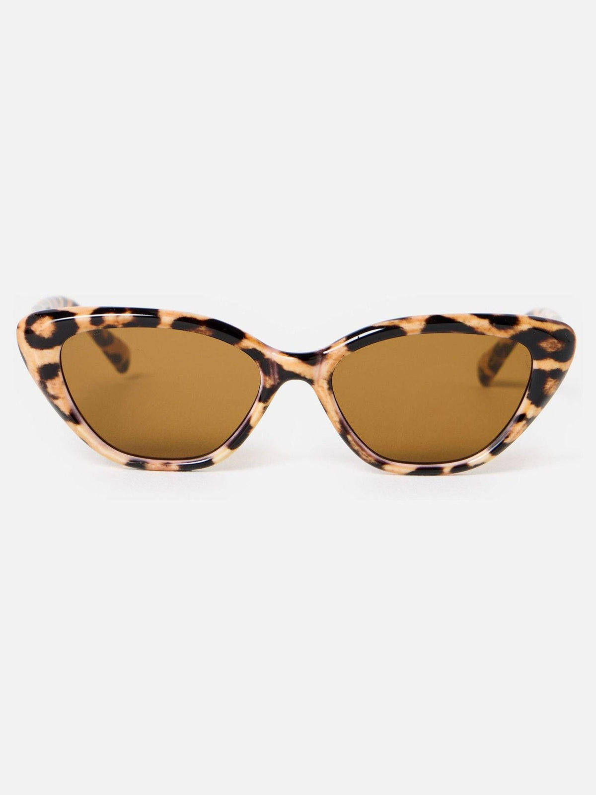 Oliver Bonas yellow animal print cat eye sunglasses (British brand)