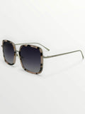 Laura Ashley brown square sunglasses with black gradient lenses (British brand)