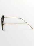 Laura Ashley brown square sunglasses with black gradient lenses (British brand)