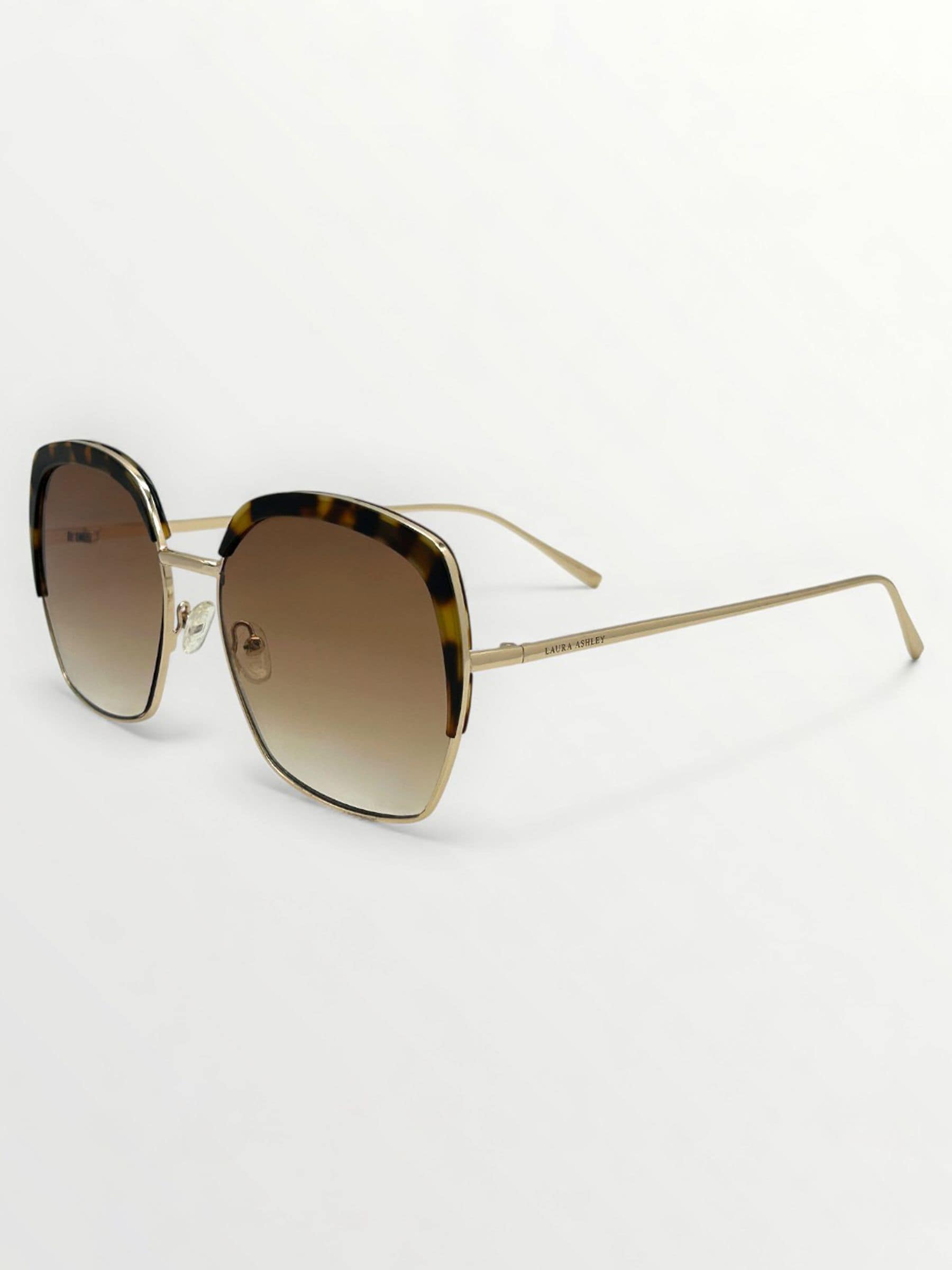 Laura Ashley geometric gold sunglasses, UK version