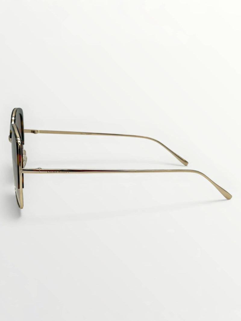 Laura Ashley geometric gold sunglasses, UK version