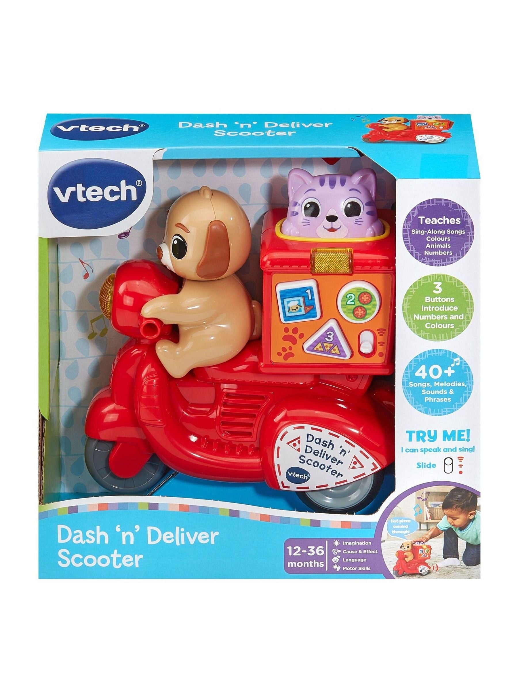 VTech Dash and Delivery Scooter learning toy (British brand)