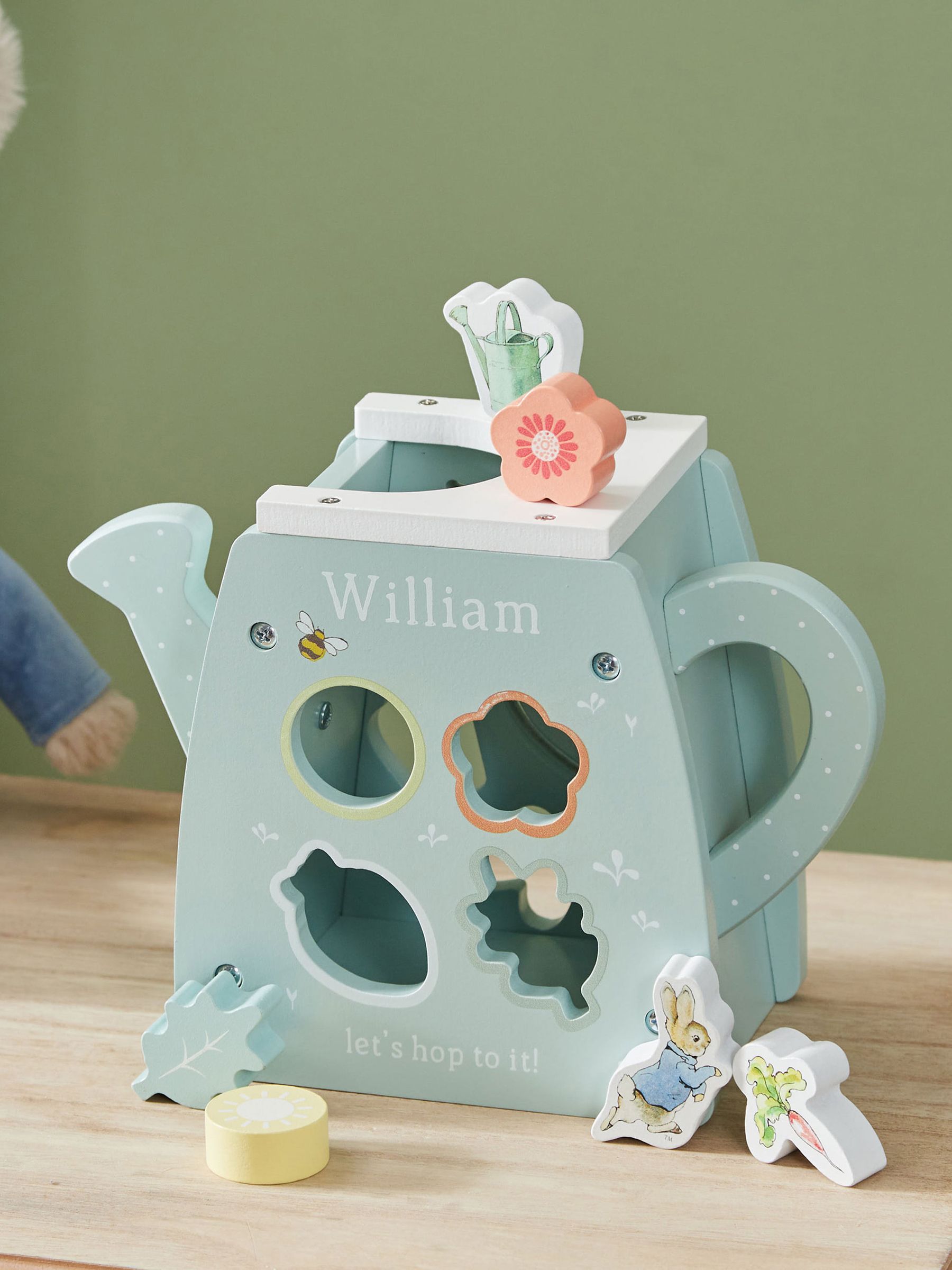 My 1st Years Peter Rabbit watering can shape sorter toy (British brand)