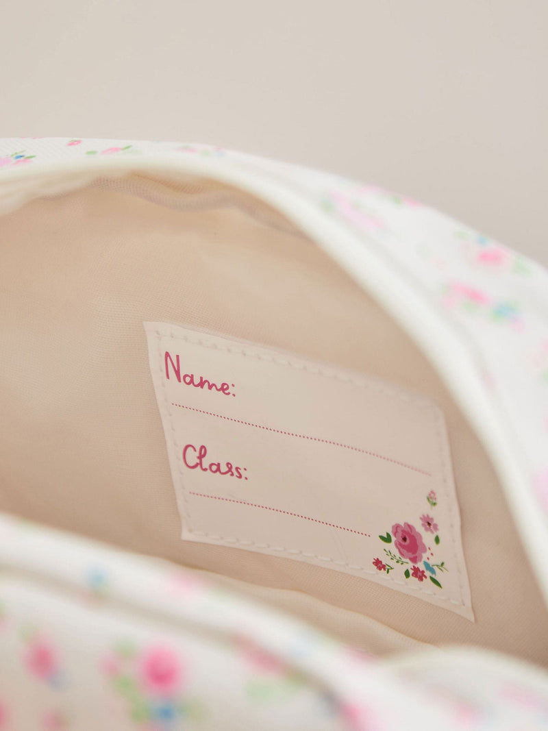 My 1st Years ditsy print backpack cream floral, imported from the UK