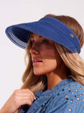 Seaspray Blue Jess visor hat with translucent sun glare barrier, UK version
