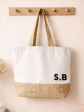 No Ordinary Gift personalised block initials tote bag (British brand)