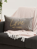 No Ordinary Gift personalised love velvet cushion 50x30cm, imported from the UK