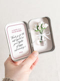 No Ordinary Gift personalised forever roses in metal tin - British product