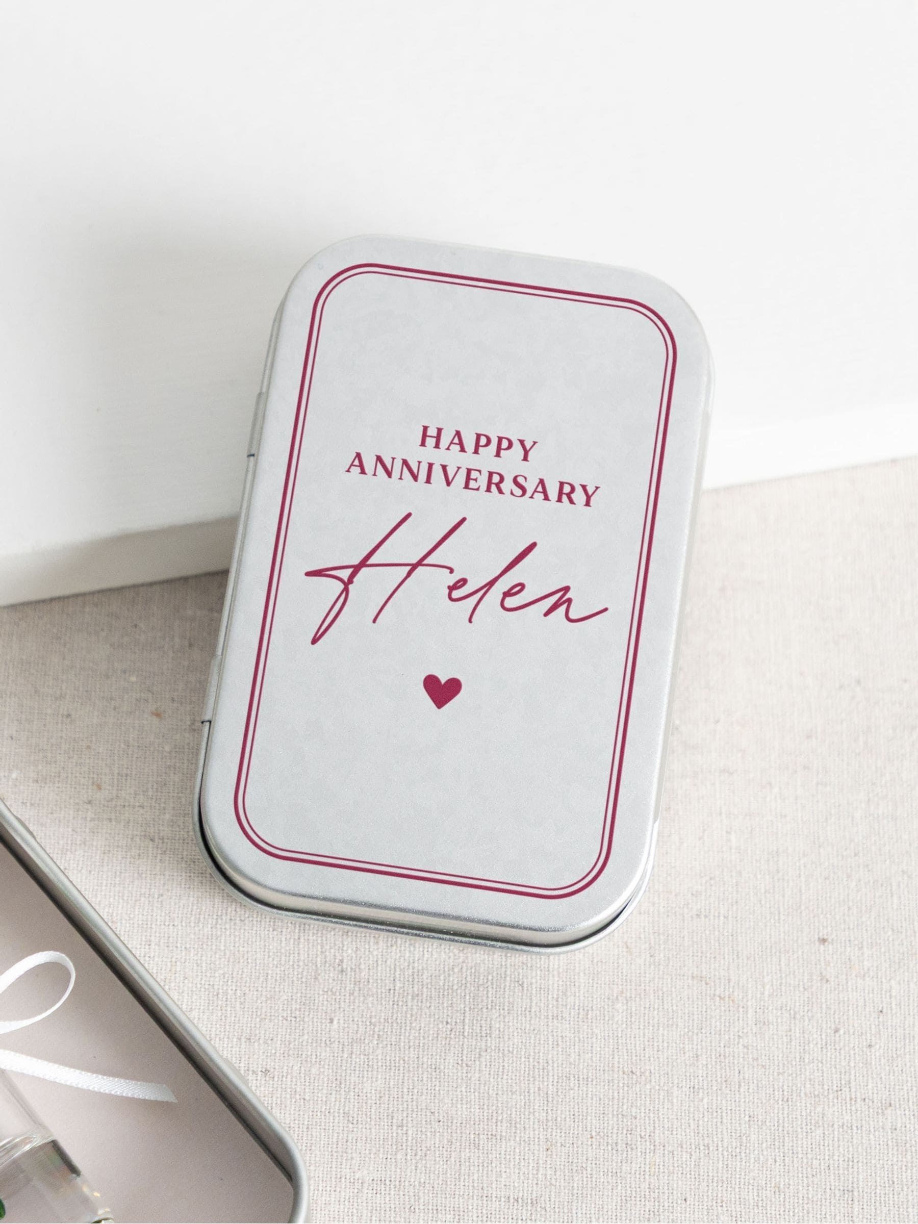 No Ordinary Gift personalised forever roses in metal tin - British product