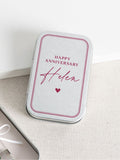 No Ordinary Gift personalised forever roses in metal tin - British product