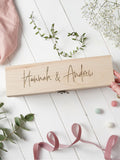No Ordinary Gift personalised wooden wine box for couples, UK version