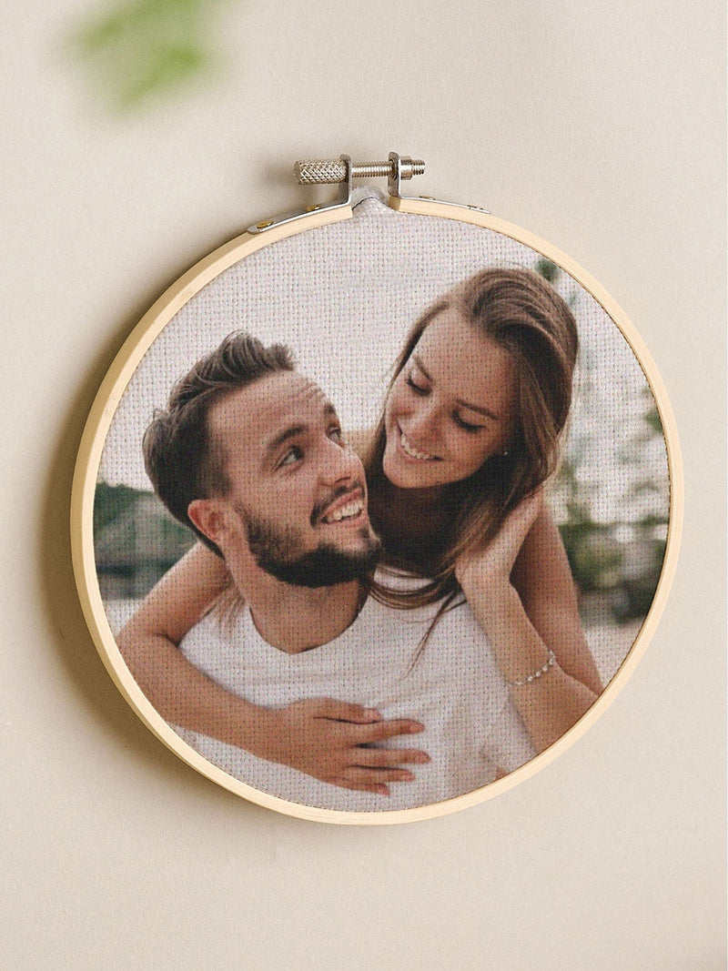 No Ordinary Gift personalised photo hoop custom anniversary 6 inch - British product