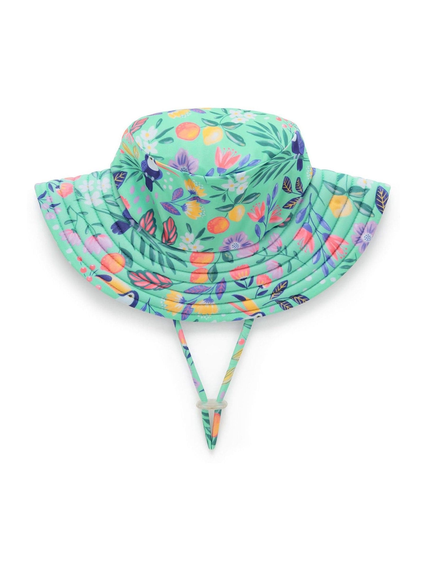 Purebaby green broad brim swim hat, UK version