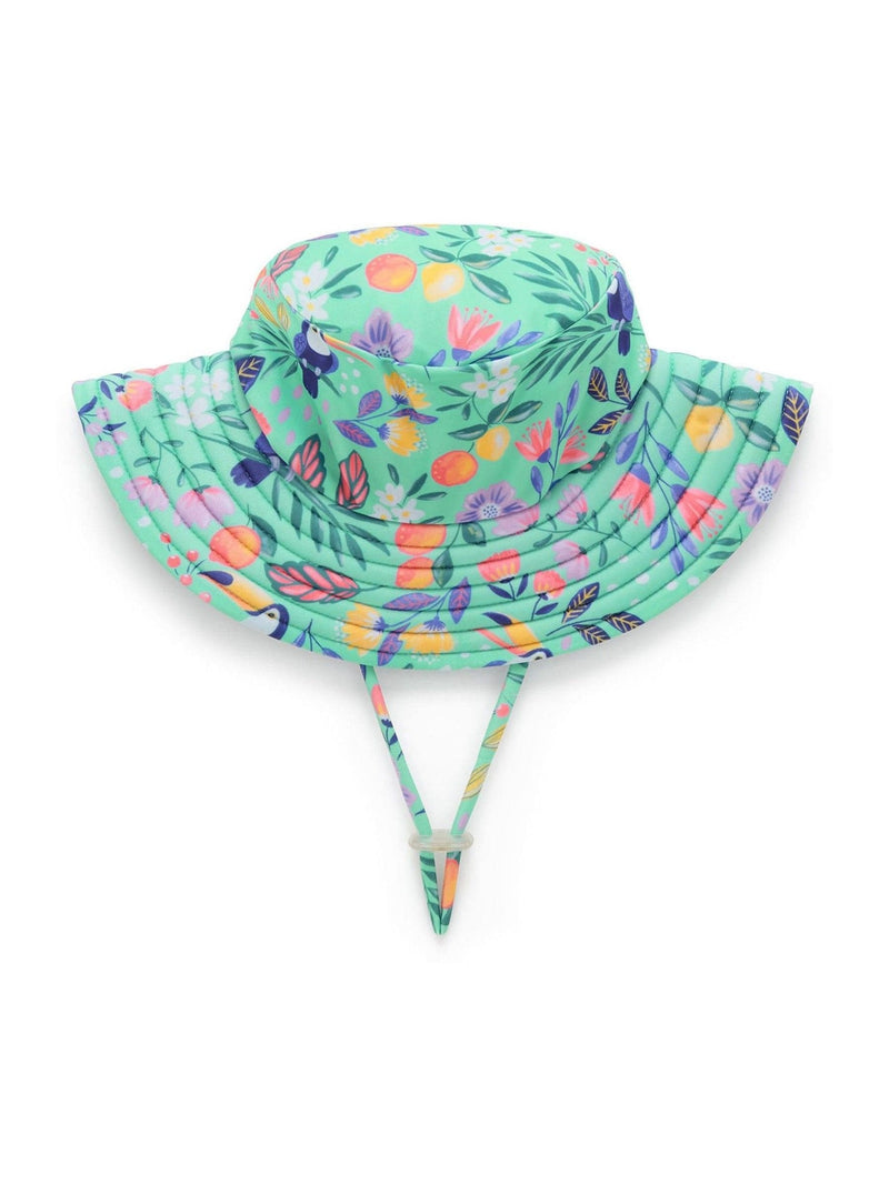 Purebaby green broad brim swim hat, UK version