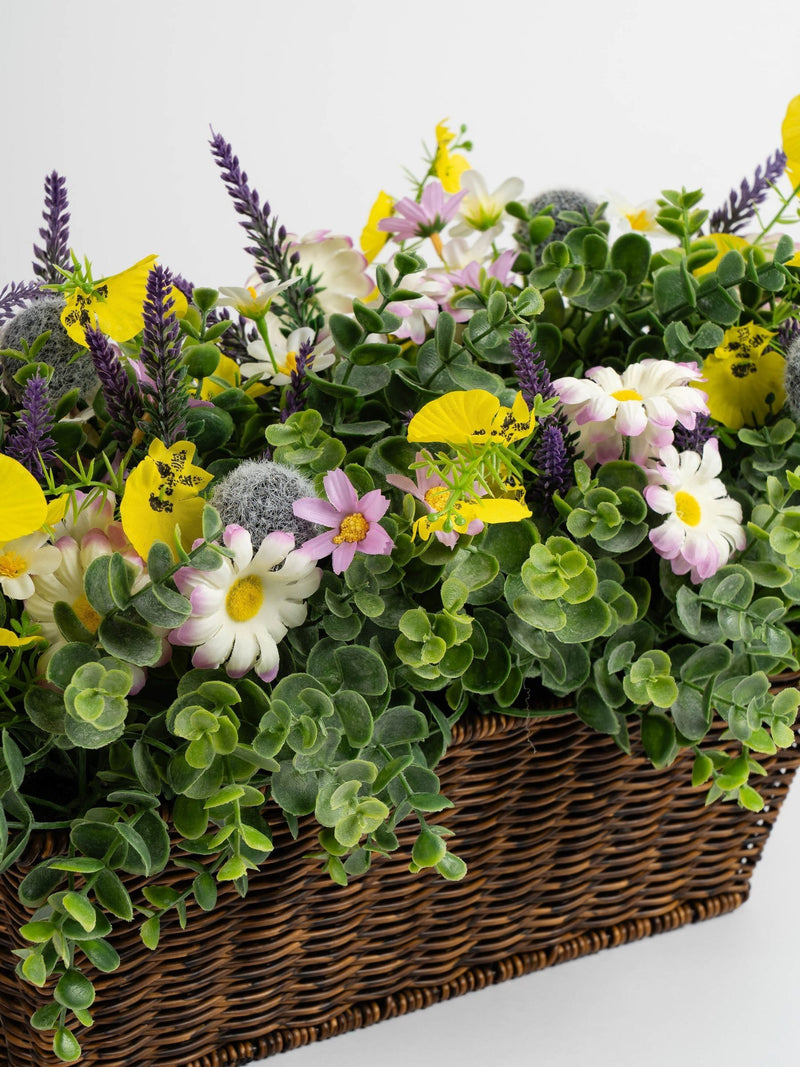 Scottish Everlastings artificial floral planter mixed 50cm, UK version