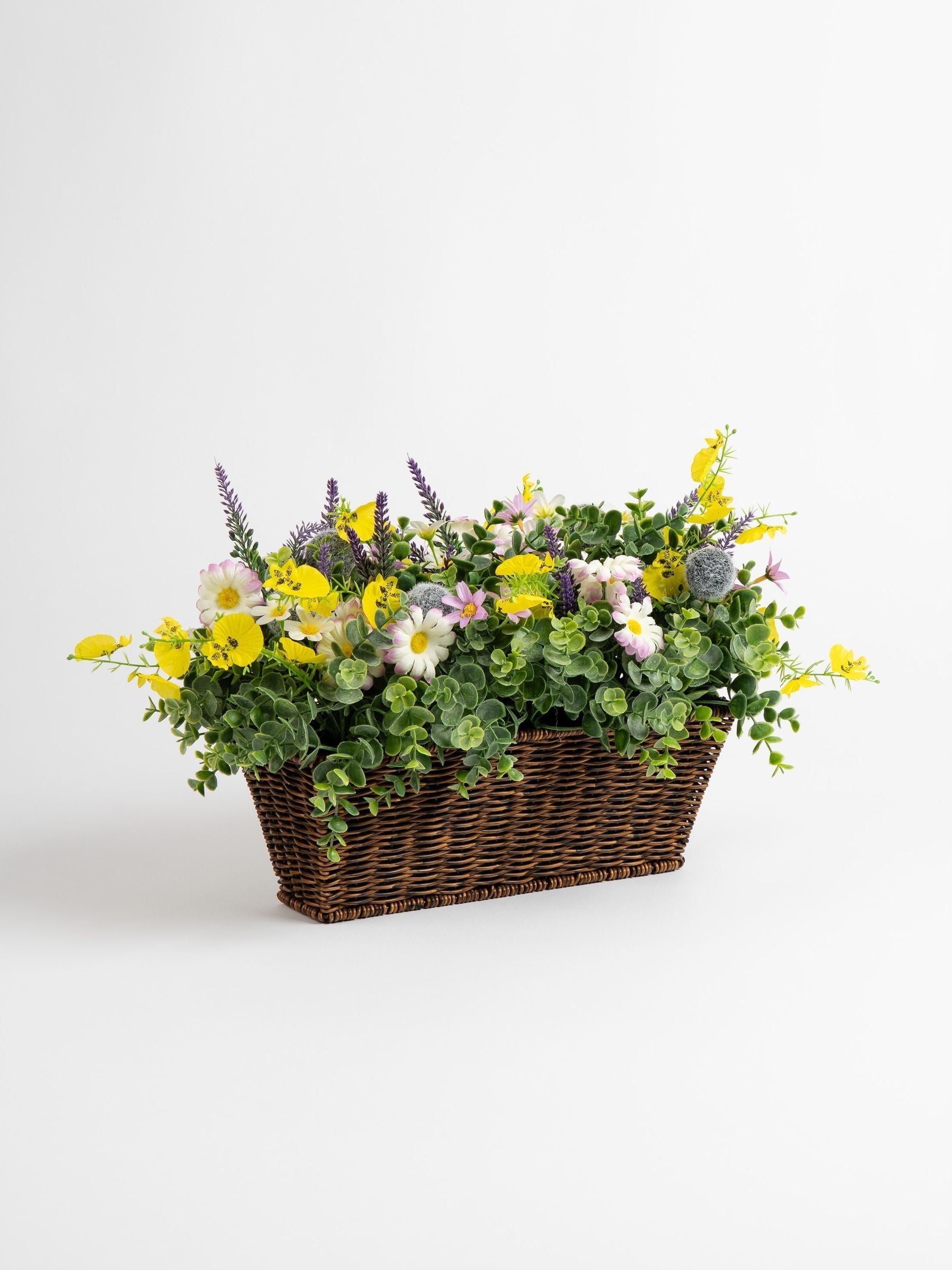 Scottish Everlastings artificial floral planter mixed 50cm, UK version