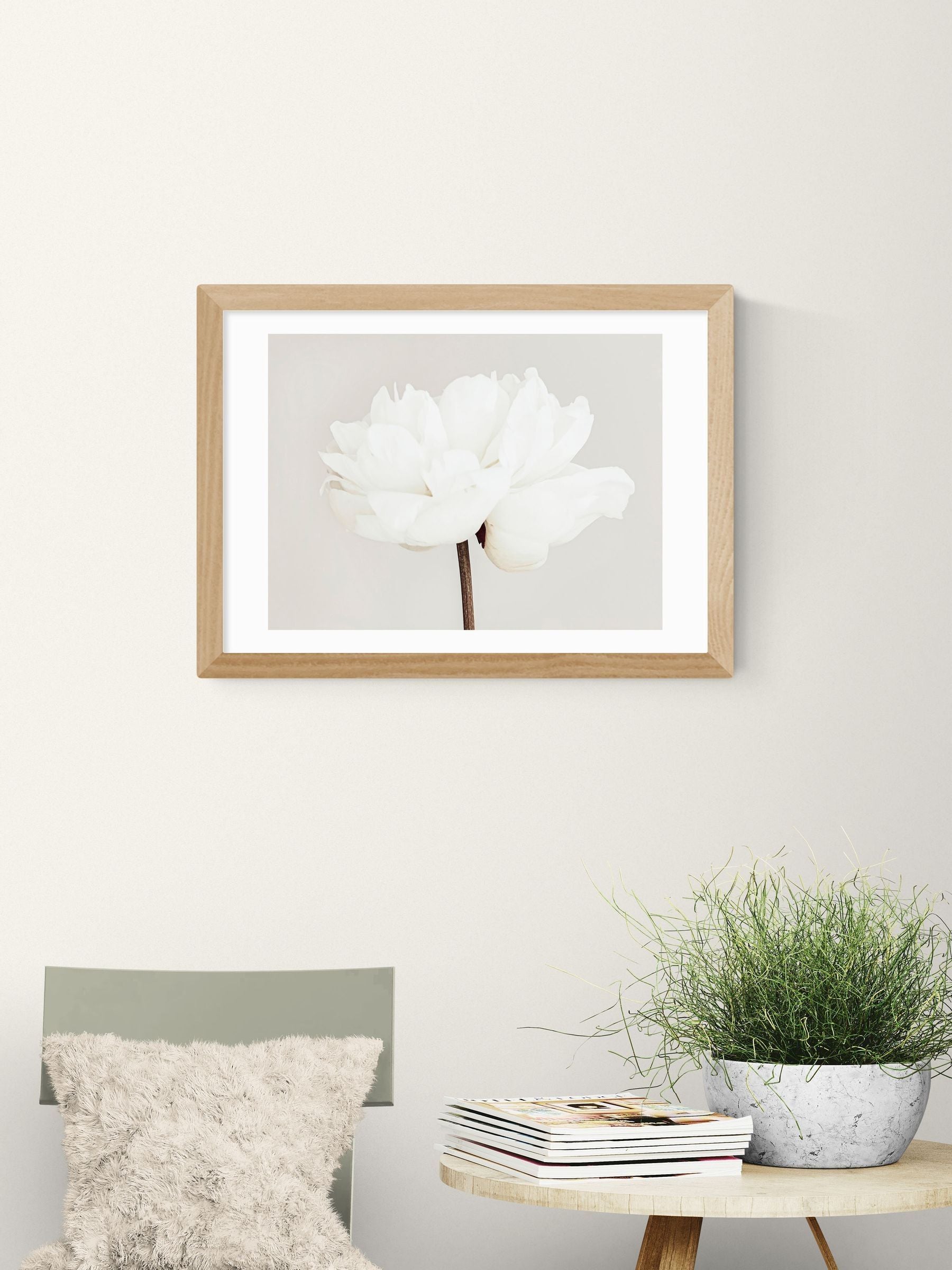 East End Prints Oak White Bloom Serenity Wall Art Print by 1x Gallery