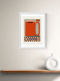 East End Prints White How Do You Take Your Coffee Wall Art Print by Sophie Deller