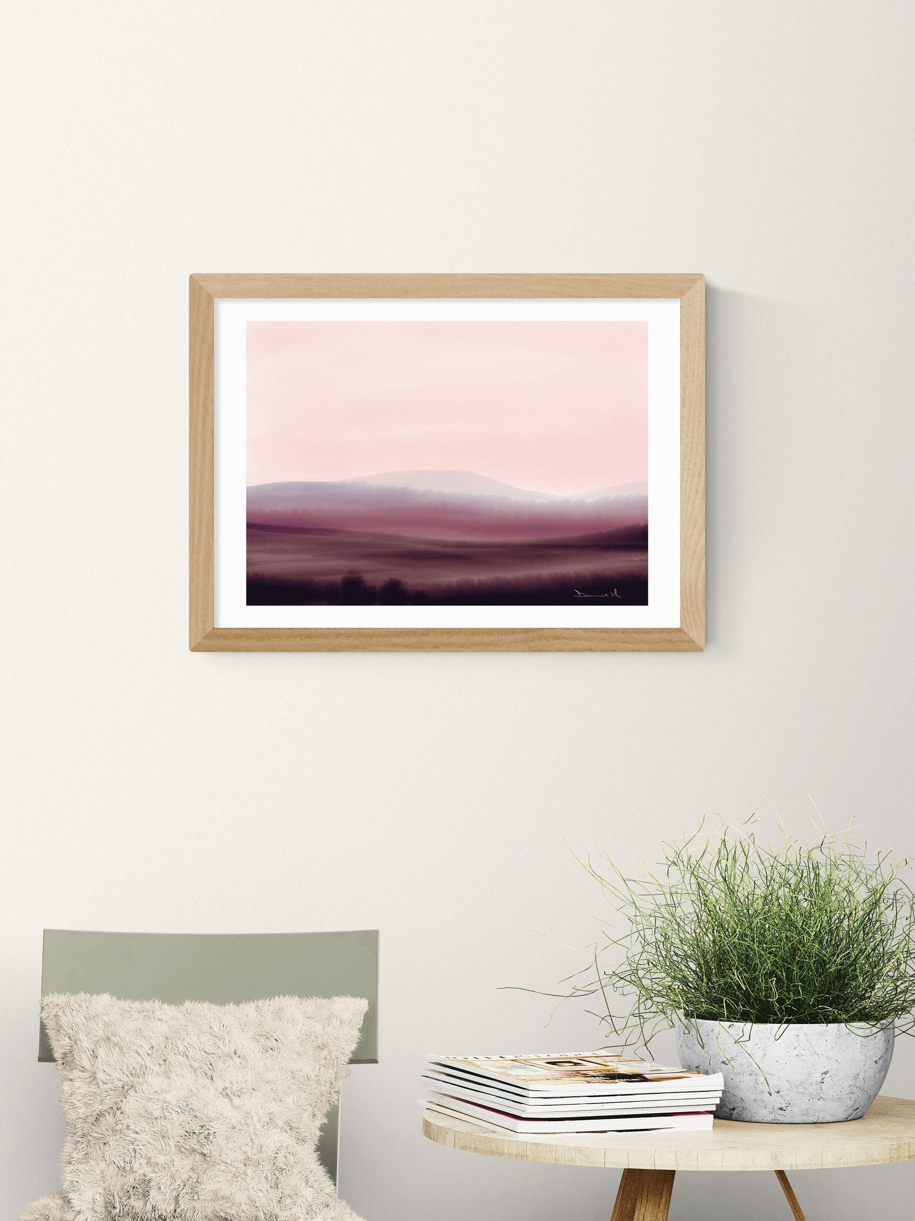 East End Prints Oak Dusk Wall Art Print by Dan Hobday