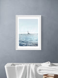 East End Prints White Sunlight Bay Wall Art Print by Dan Hobday
