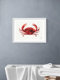 East End Prints White Crabs Tale Wall Art Print by Merel Takken