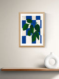 East End Prints Oak Checkered Greenery Wall Art Print by Merel Takken