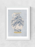 East End Prints White French Vase wall art print, imported from the UK