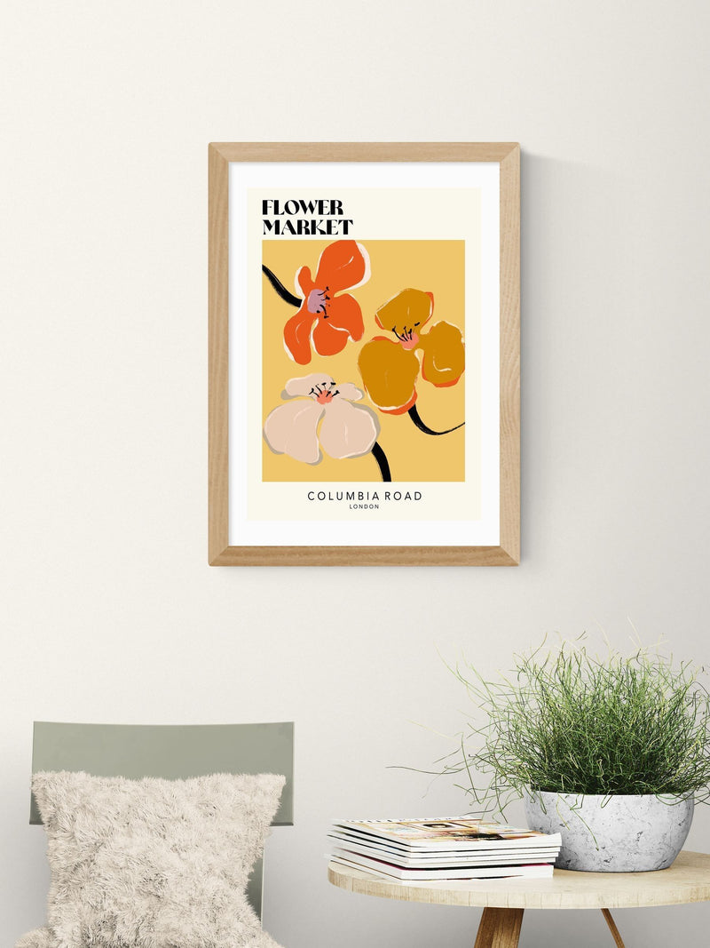 East End Prints Oak Columbia Road Wall Art Print by Luxe Poster Co