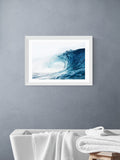 East End Prints White Mega Wave Wall Art Print by Sisi and Seb