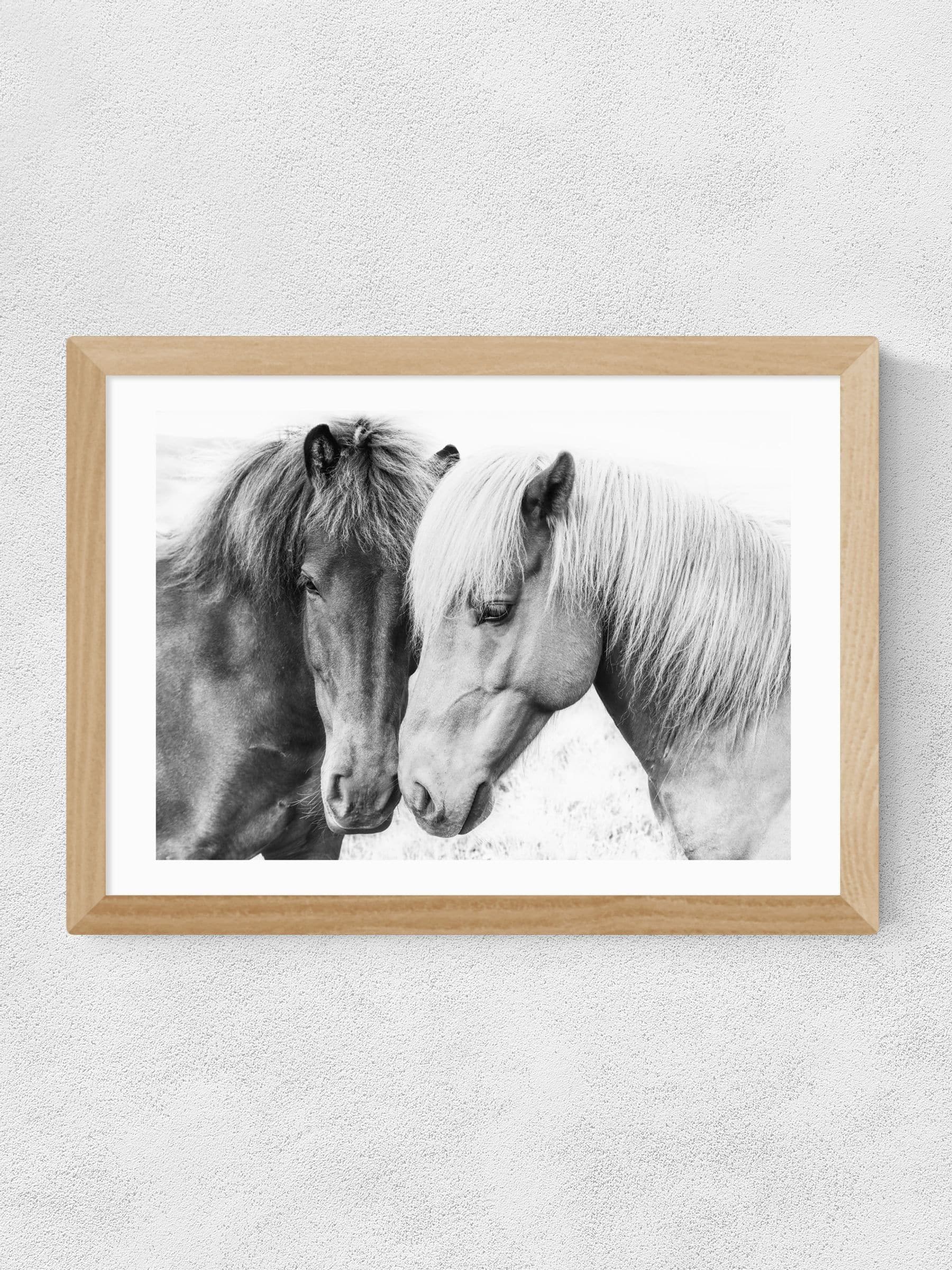 East End Prints Horse Love wall art print, imported from the UK