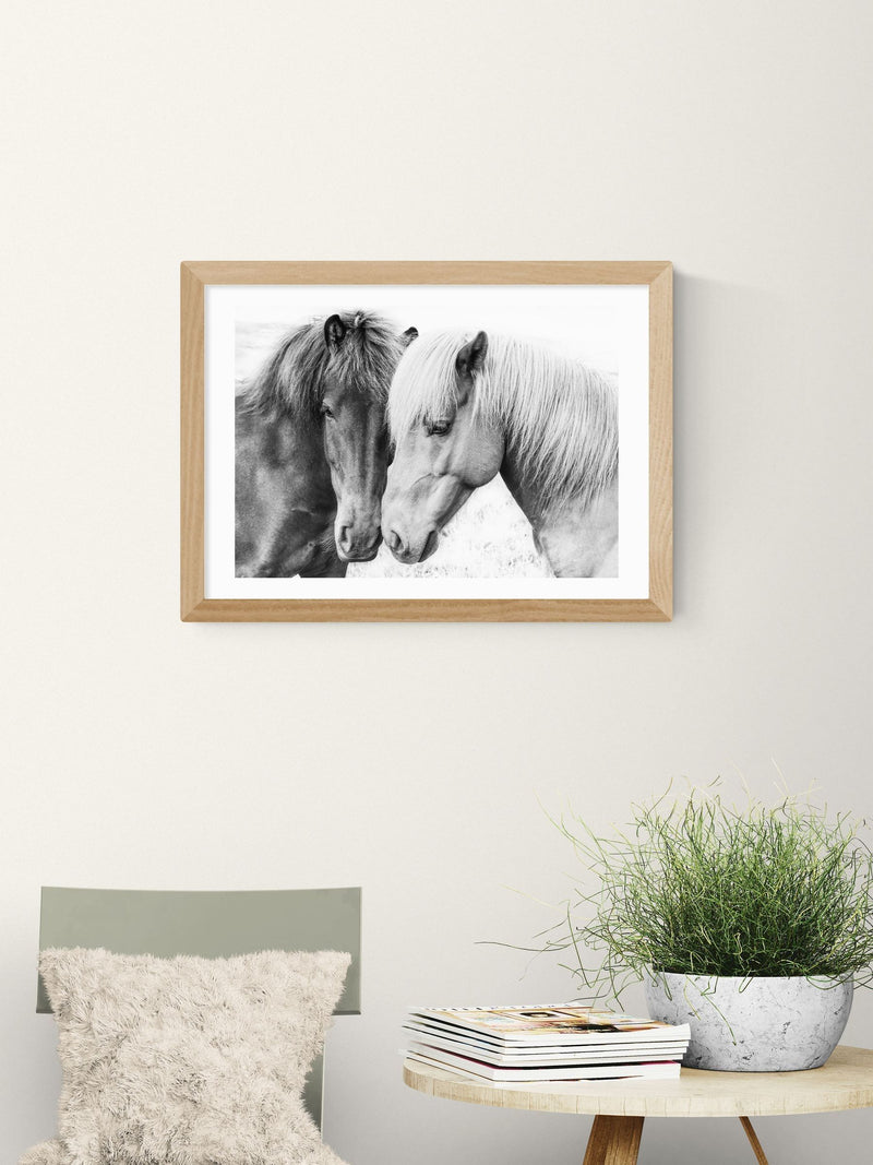 East End Prints Horse Love wall art print, imported from the UK