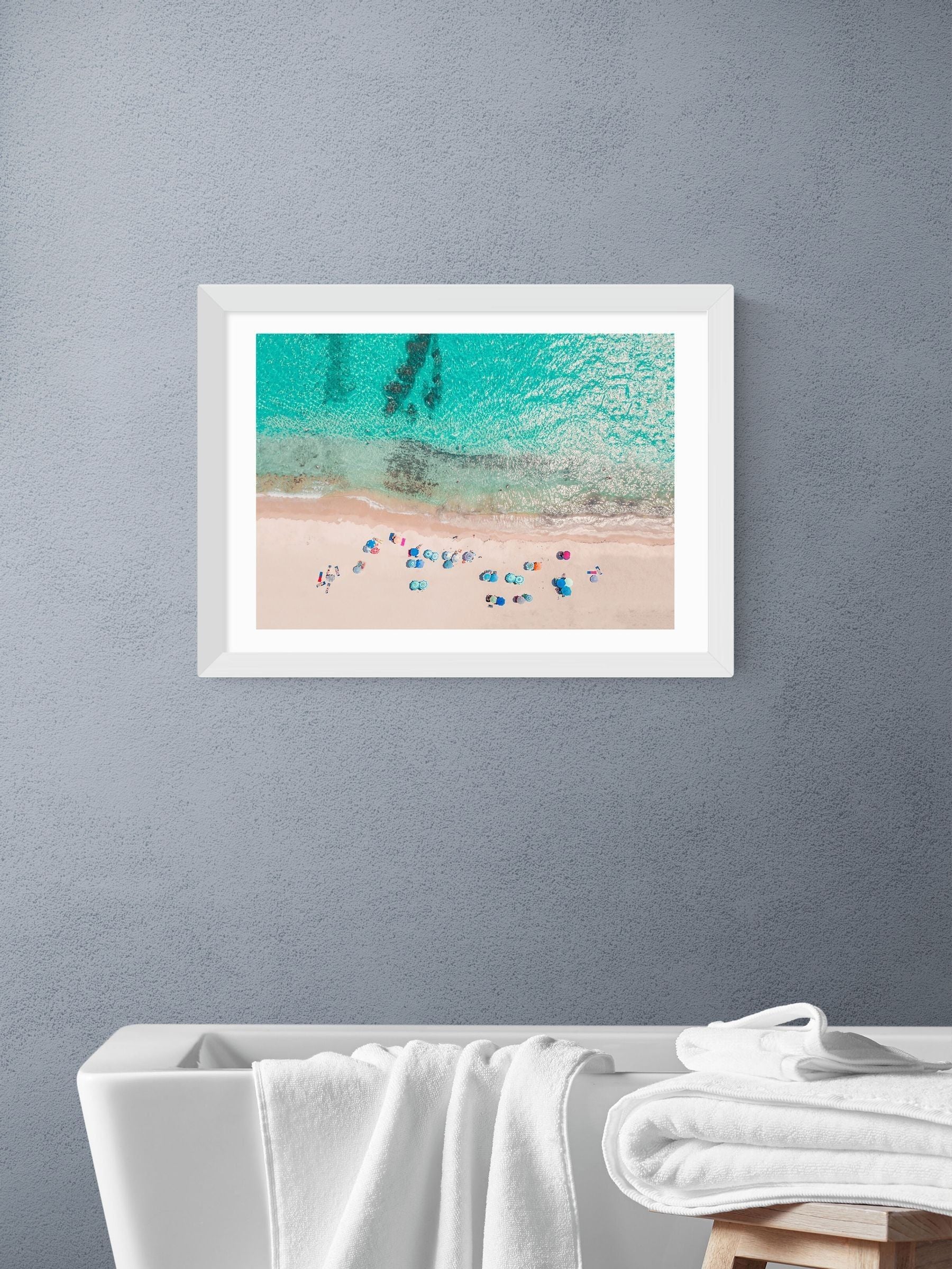 East End Prints White Summertime Wall Art Print by Sisi and Seb