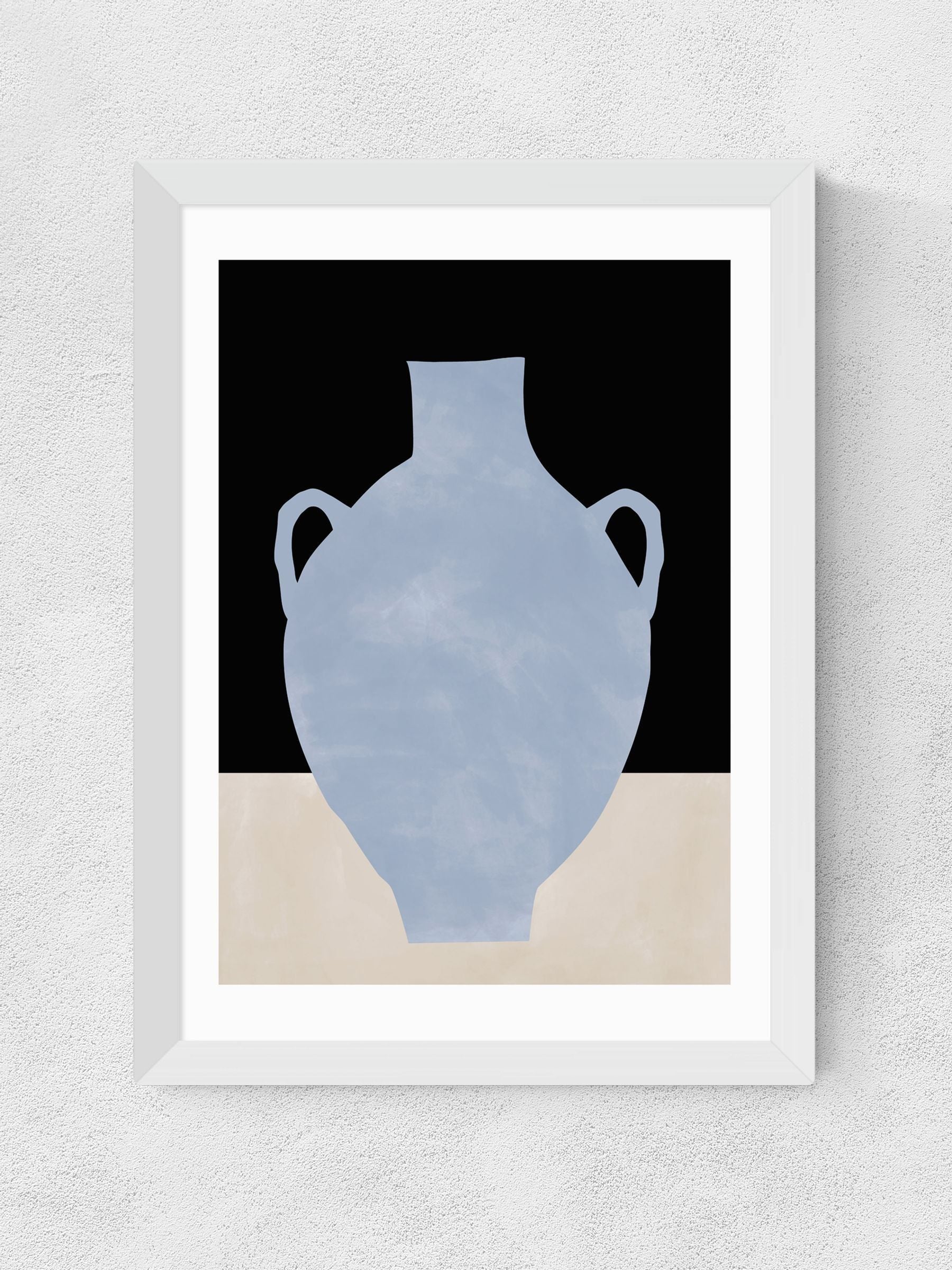 East End Prints still life poster white blue British product