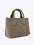 Carvela Nina mini tote bag in taupe suede (British brand)