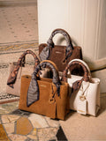 Carvela Nina mini tote bag in taupe suede (British brand)