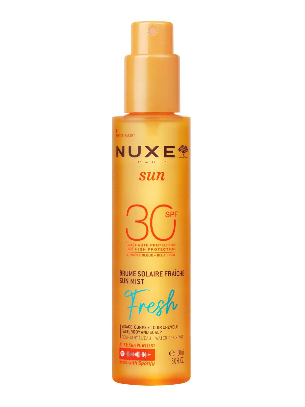 Nuxe sun mist SPF30 150ml, imported from the UK