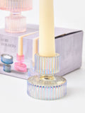 Oliver Bonas glass candle holders set of four, imported from the UK